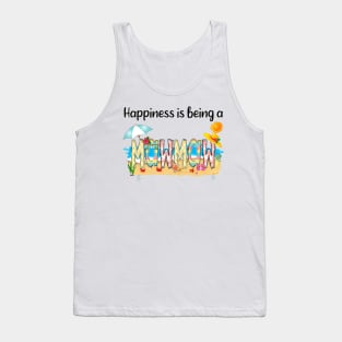 Happiness Is Being A Mawmaw Summer Beach Happy Mother's Day Tank Top